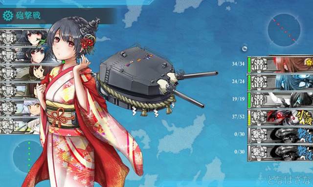 任務「漲る戦艦魂！大艦巨砲なお正月！」 F潜水マス