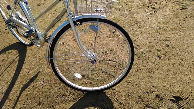 通販自転車シティサイクル 前輪