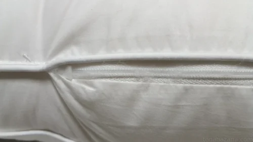 枕のサイドジッパー