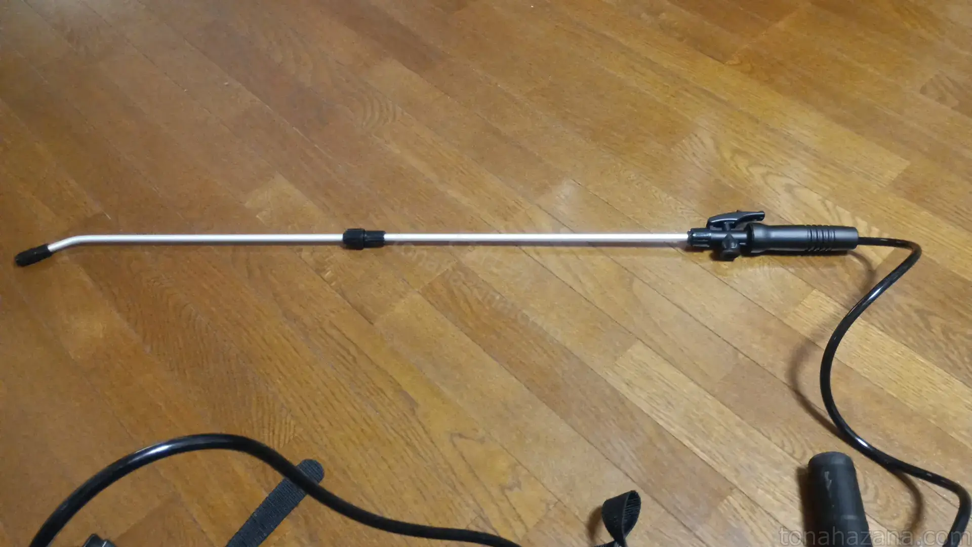 ノズル側と本体側に接続した状態のPA-168