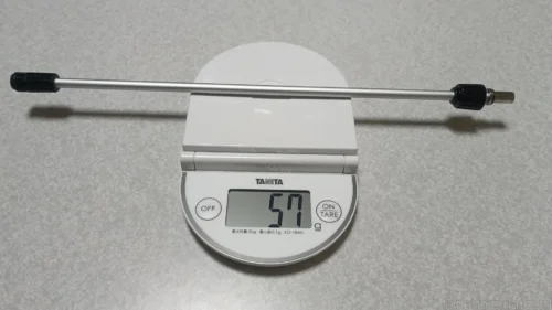 デジタルスケールに載せたPA-168本体