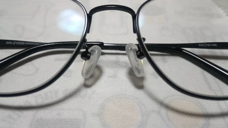 クリングスに取り付けたシリコン製の鼻パッド